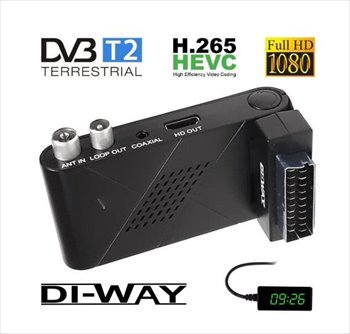 Di-Way MINI 2020 - Kompaktní přijímač s podporou nového standardu DVB-T2